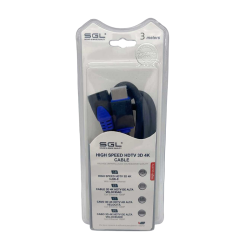 Καλώδιο HDMI γωνιακό - 90° - 1592F - Male/Male - 3m - 095233 Καλώδιο HDMI γωνιακό - 90° - 1592F - Male/Male - 3m - 095233