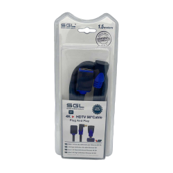Καλώδιο HDMI γωνιακό - 90° - 1592FC - Male/Female - 1.5m - 095240 Καλώδιο HDMI γωνιακό - 90° - 1592FC - Male/Female - 1.5m - 095240