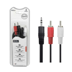 Καλώδιο ήχου - 412A - Jack 3.5mm male/2xRCA male - 3m - 096148 Καλώδιο ήχου - 412A - Jack 3.5mm male/2xRCA male - 3m - 096148