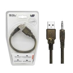 Αντάπτορας καλώδιο - USB-A male/Jack 3.5mm - 1S-01 - 20cm - 098067 Αντάπτορας καλώδιο - USB-A male/Jack 3.5mm - 1S-01 - 20cm - 098067