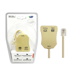 Διακλαδωτής ADSL με φίλτρο για Modem/Router & PSTN - ADSL Splitter - 61063B - 098531 Διακλαδωτής ADSL με φίλτρο για Modem/Router & PSTN - ADSL Splitter - 61063B - 098531