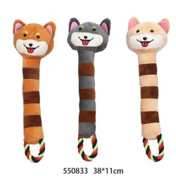 Λούτρινο παιχνίδι σκύλου ζωάκι με σχοινί - 38cm - 550833 Λούτρινο παιχνίδι σκύλου ζωάκι με σχοινί - 38cm - 550833