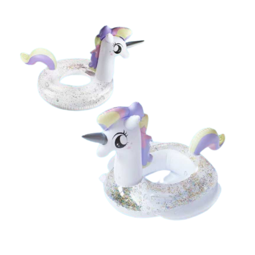 Φουσκωτό σωσίβιο Unicorn με χρυσόσκονη - 80cm - 150380