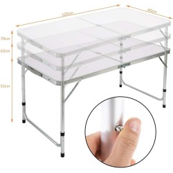 Πτυσσόμενο τραπέζι camping με 4 σκαμπό - 2042 - 170167