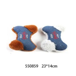 Λούτρινο παιχνίδι σκύλου κόκκαλο - 23x14cm - 550859 Λούτρινο παιχνίδι σκύλου κόκκαλο - 23x14cm - 550859