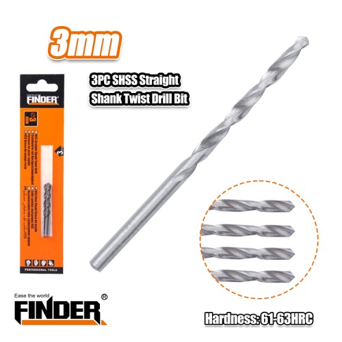 Τρυπάνια σιδήρου - 4241 - 3mm - 3pcs - Finder - 195749 Τρυπάνια σιδήρου - 4241 - 3mm - 3pcs - Finder - 195749