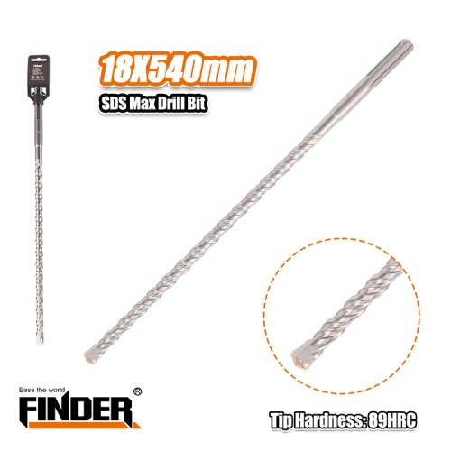 Τρυπάνι μπετού SDS MAX - 18x540mm - Finder - 196424 Τρυπάνι μπετού SDS MAX - 18x540mm - Finder - 196424