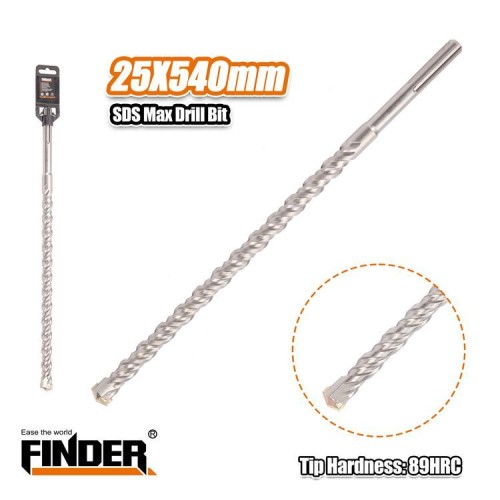 Τρυπάνι μπετού SDS MAX - 25x540mm - Finder - 196427