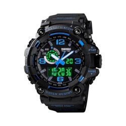 Ψηφιακό/αναλογικό ρολόι χειρός – Skmei - 1520 - Black/Blue