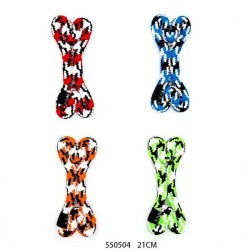Παιχνίδι σκύλου κόκκαλο από σχοινί - 21cm - 12pcs - 550504 Παιχνίδι σκύλου κόκκαλο από σχοινί - 21cm - 12pcs - 550504