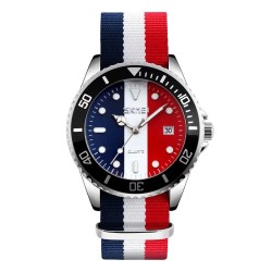 Αναλογικό ρολόι χειρός – Skmei - 9133 - Red/White/Blue Αναλογικό ρολόι χειρός – Skmei - 9133 - Red/White/Blue