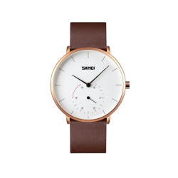 Αναλογικό ρολόι χειρός – Skmei - 9213 - Brown/White Αναλογικό ρολόι χειρός – Skmei - 9213 - Brown/White