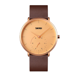 Αναλογικό ρολόι χειρός – Skmei - 9213 - Brown/Gold Αναλογικό ρολόι χειρός – Skmei - 9213 - Brown/Gold