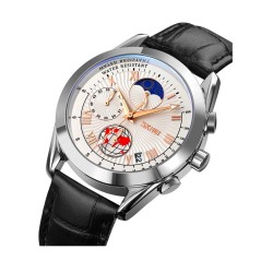 Αναλογικό ρολόι χειρός – Skmei - 9236 - White/Silver Αναλογικό ρολόι χειρός – Skmei - 9236 - White/Silver