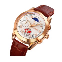 Αναλογικό ρολόι χειρός – Skmei - 9236 - Brown/Gold Αναλογικό ρολόι χειρός – Skmei - 9236 - Brown/Gold