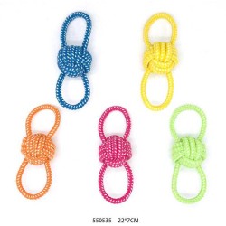 Παιχνίδι σκύλου σχοινί με μπάλα - 22x7cm - 12pcs - 550535 Παιχνίδι σκύλου σχοινί με μπάλα - 22x7cm - 12pcs - 550535