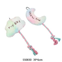 Λούτρινο παιχνίδι σκύλου με σχοινί - 39x6cm - 550830 Λούτρινο παιχνίδι σκύλου με σχοινί - 39x6cm - 550830