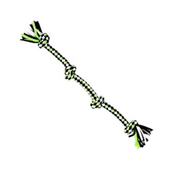 Υφασμάτινο παιχνίδι σκύλου σχοινί με κόμπους - 42cm - 12pcs - 550516 Υφασμάτινο παιχνίδι σκύλου σχοινί με κόμπους - 42cm - 12pcs - 550516