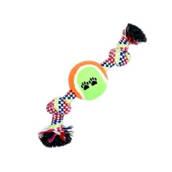 Παιχνίδι σκύλου σχοινί με μπάλα - 23cm - 12pcs - 550568 Παιχνίδι σκύλου σχοινί με μπάλα - 23cm - 12pcs - 550568