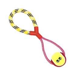 Παιχνίδι σκύλου σχοινί με μπάλα - 40cm - 12pcs - 550569 Παιχνίδι σκύλου σχοινί με μπάλα - 40cm - 12pcs - 550569