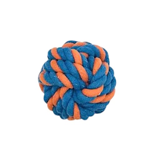 Παιχνίδι σκύλου μπάλα από σχοινί - 8cm - 12pcs - 550614 Παιχνίδι σκύλου μπάλα από σχοινί - 8cm - 12pcs - 550614
