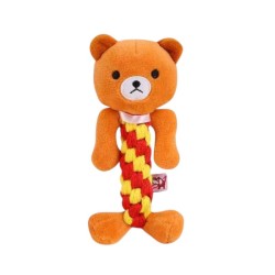 Λούτρινο παιχνίδι σκύλου ζωάκι με σχοινί - 20cm - 12pcs - 550680 Λούτρινο παιχνίδι σκύλου ζωάκι με σχοινί - 20cm - 12pcs - 550680