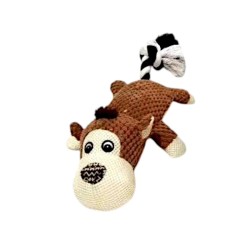 Λούτρινο παιχνίδι σκύλου ζωάκι με σχοινί - 40x10cm - 550814 Λούτρινο παιχνίδι σκύλου ζωάκι με σχοινί - 40x10cm - 550814