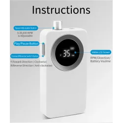 Επαναφορτιζόμενος τροχός μανικιούρ-πεντικιούρ - VKN-US808 - 581474 - White