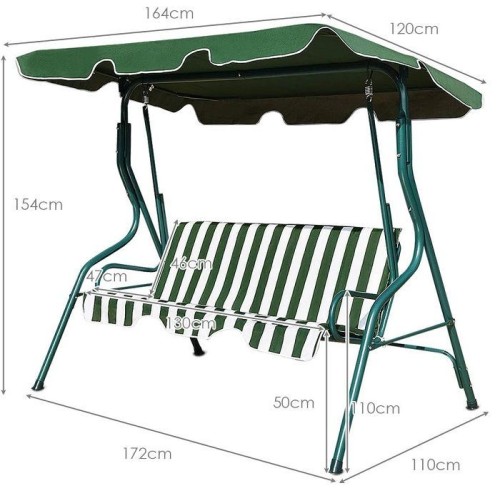 Κούνια κήπου 3θέσια - YB3106 - 585342