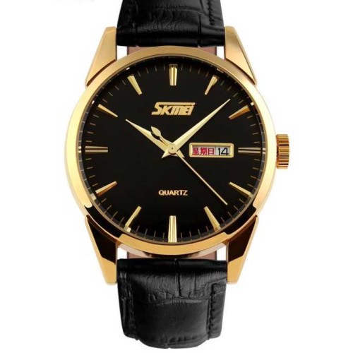 Αναλογικό ρολόι χειρός – Skmei - 9073 - Black/Gold