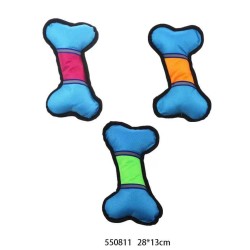 Υφασμάτινο παιχνίδι σκύλου κόκκαλο - 28x13cm - 12pcs - 550811