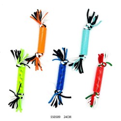 Παιχνίδι σκύλου σχοινί με μασητικό - 24cm - 12pcs - 550509 Παιχνίδι σκύλου σχοινί με μασητικό - 24cm - 12pcs - 550509