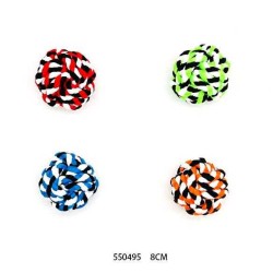 Παιχνίδι σκύλου μπάλα από σχοινί - 8cm - 12pcs - 550495