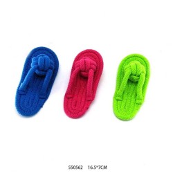 Παιχνίδι σκύλου παντοφλάκι από σχοινί - 16.5x7cm - 12pcs - 550562 Παιχνίδι σκύλου παντοφλάκι από σχοινί - 16.5x7cm - 12pcs - 550562