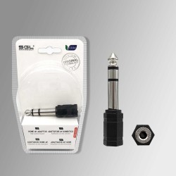 Αντάπτορας ήχου Jack 6.3mm σε 3.5mm - 1856-1 - 098920 Αντάπτορας ήχου Jack 6.3mm σε 3.5mm - 1856-1 - 098920