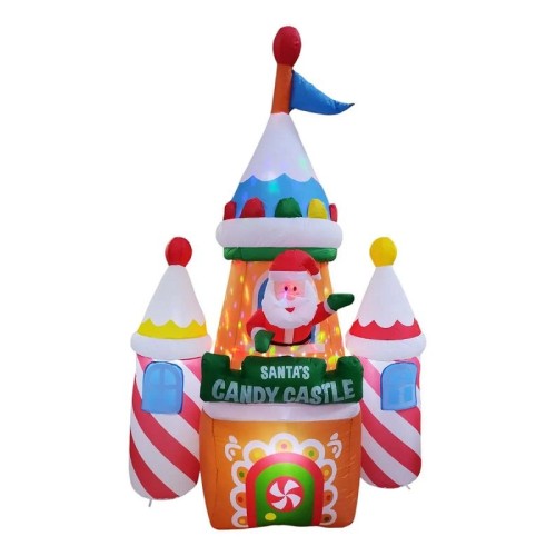 Φουσκωτό διακοσμητικό Κάστρο Άγιου Βασίλη με φωτισμό - 2.4m - 817100