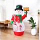 Φουσκωτός διακοσμητικός  Χιονάνθρωπος με κινούμενο χιόνι - 2.1m - 817124