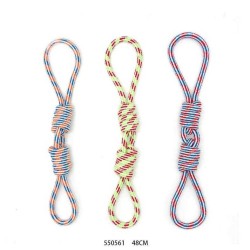 Παιχνίδι σκύλου σχοινί με κόμπους - 48cm - 12pcs - 550561 Παιχνίδι σκύλου σχοινί με κόμπους - 48cm - 12pcs - 550561