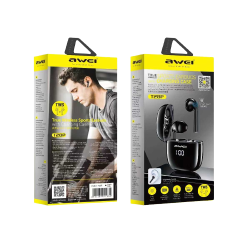 Ασύρματα ακουστικά Bluetooth με θήκη φόρτισης - T28P - Awei - 888728 - Black