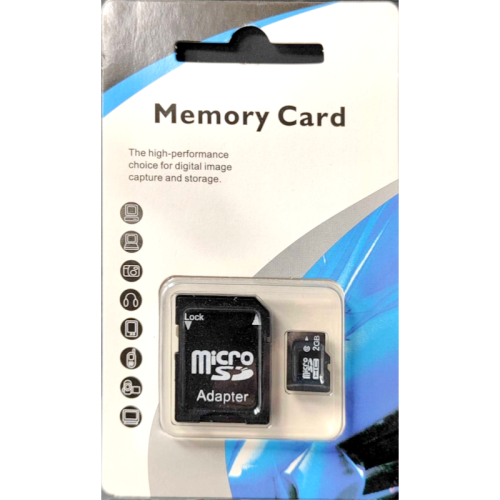 Κάρτα μνήμης με αντάπτορα - Micro SD - 2GB - 889503