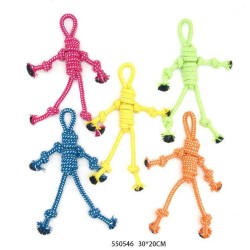 Παιχνίδι σκύλου σχοινί με κόμπους - 30x20cm - 12pcs - 550546 Παιχνίδι σκύλου σχοινί με κόμπους - 30x20cm - 12pcs - 550546