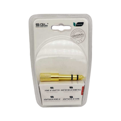 Αντάπτορας ήχου Jack 6.3mm σε 3.5mm - 1883-1 - 098289 Αντάπτορας ήχου Jack 6.3mm σε 3.5mm - 1883-1 - 098289