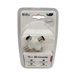Διακλαδωτής καλωδίου κεραίας TV - 2male/2female - 1334-1 - 098784 Διακλαδωτής καλωδίου κεραίας TV - 2male/2female - 1334-1 - 098784