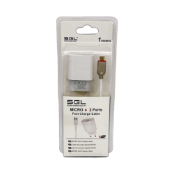 Αντάπτορας φόρτισης με καλώδιο και 2 θύρες USB - Micro USB - Quick Charge - FA13-S2 - 1m - 099477 Αντάπτορας φόρτισης με καλώδιο και 2 θύρες USB - Micro USB - Quick Charge - FA13-S2 - 1m - 099477