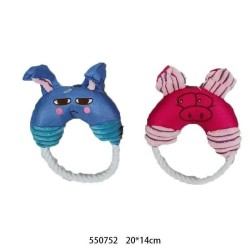 Υφασμάτινο παιχνίδι σκύλου με σχοινί - 20x14cm - 550752 Υφασμάτινο παιχνίδι σκύλου με σχοινί - 20x14cm - 550752