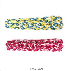 Παιχνίδι σκύλου σχοινί πλεκτό - 20cm - 12pcs - 550632 Παιχνίδι σκύλου σχοινί πλεκτό - 20cm - 12pcs - 550632