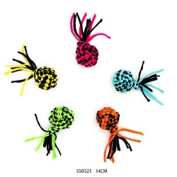 Υφασμάτινο παιχνίδι σκύλου μπάλα πλεκτή - 14cm - 12pcs - 550523 Υφασμάτινο παιχνίδι σκύλου μπάλα πλεκτή - 14cm - 12pcs - 550523