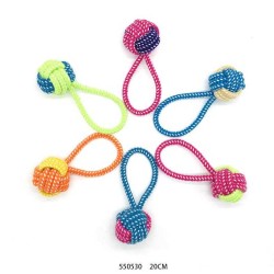 Παιχνίδι σκύλου σχοινί με μπάλα - 20cm - 12pcs - 550530 Παιχνίδι σκύλου σχοινί με μπάλα - 20cm - 12pcs - 550530