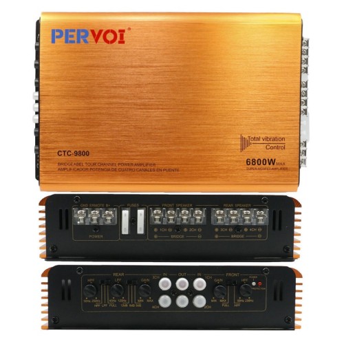 Ενισχυτής αυτοκινήτου 4 καναλιών - CTC-9800 - 6800W - 000378 Ενισχυτής αυτοκινήτου 4 καναλιών - CTC-9800 - 6800W - 000378