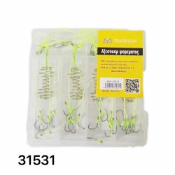 Μαλαγρωτής ψαρέματος σπιράλ με αγκίστρια - 4pcs - 31531 Μαλαγρωτής ψαρέματος σπιράλ με αγκίστρια - 4pcs - 31531